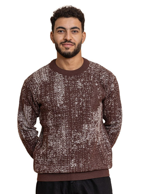 Brown Design 2479 Round Pullover - Khotwh