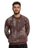 Brown Design 2479 Round Pullover - Khotwh