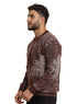 Brown Design 2479 Round Pullover - Khotwh