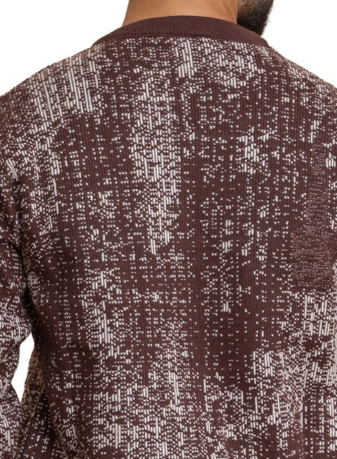 Brown Design 2479 Round Pullover - Khotwh