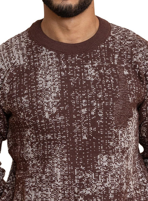 Brown Design 2479 Round Pullover - Khotwh