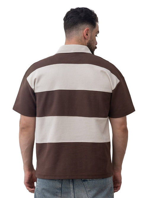 Brown Design 3008 NF - Polo Neck T-Shirt - Khotwh