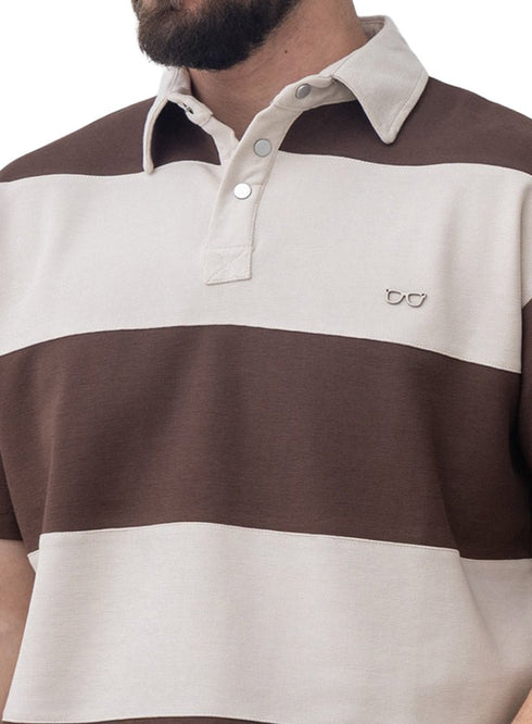 Brown Design 3008 NF - Polo Neck T-Shirt - Khotwh