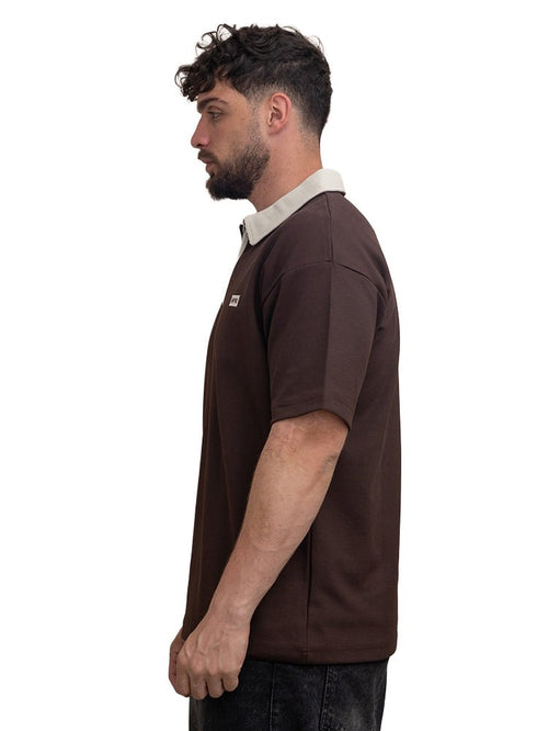 Brown Design 3011 NF - Polo Neck T-Shirt - Khotwh