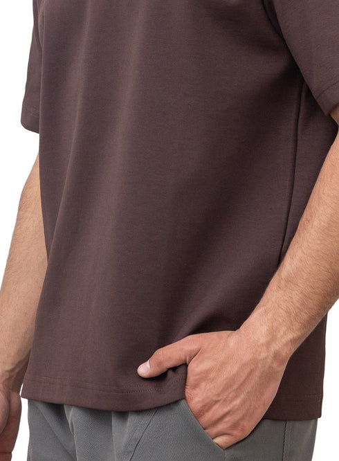Brown Design 3011 NF - Polo Neck T-Shirt - Khotwh