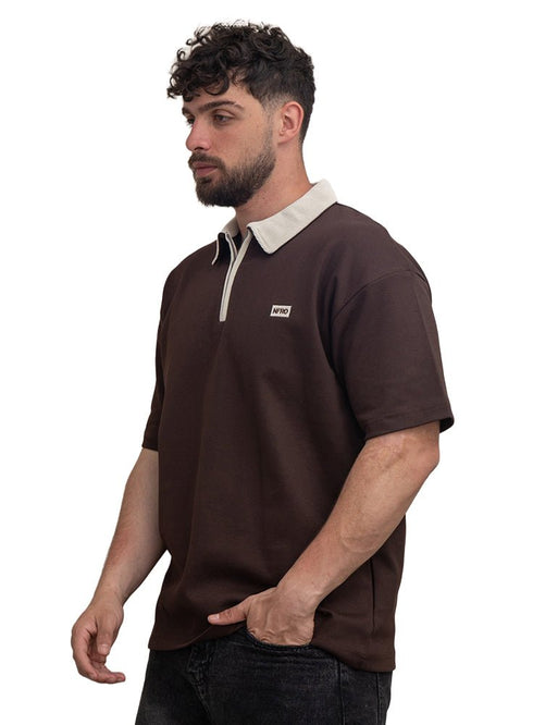 Brown Design 3011 NF - Polo Neck T-Shirt - Khotwh
