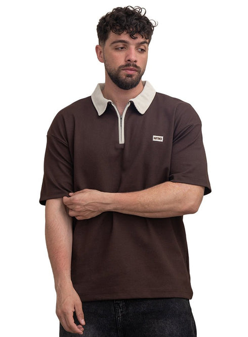 Brown Design 3011 NF - Polo Neck T-Shirt - Khotwh