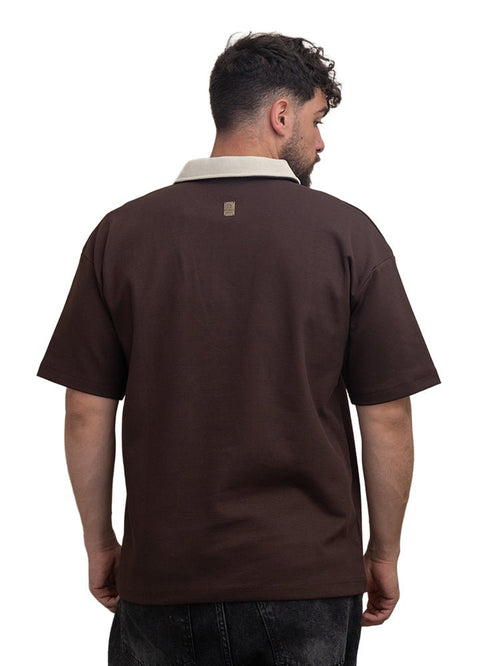 Brown Design 3011 NF - Polo Neck T-Shirt - Khotwh