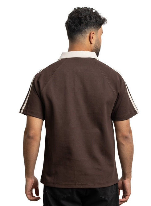 Brown Design 3024 NF - Polo Neck T-Shirt - Khotwh