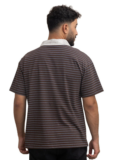 Brown Design 3047 NF - Polo Neck T-Shirt - Khotwh