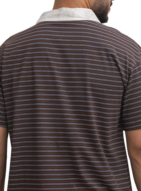 Brown Design 3047 NF - Polo Neck T-Shirt - Khotwh