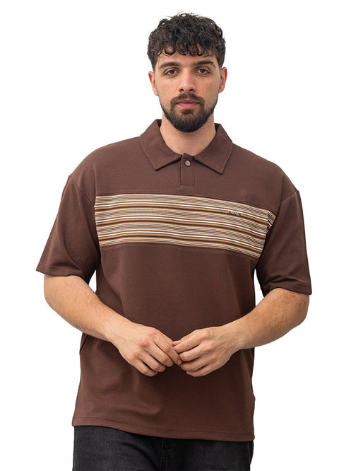 Brown Design 3063 NF - Polo Neck T-Shirt - Khotwh