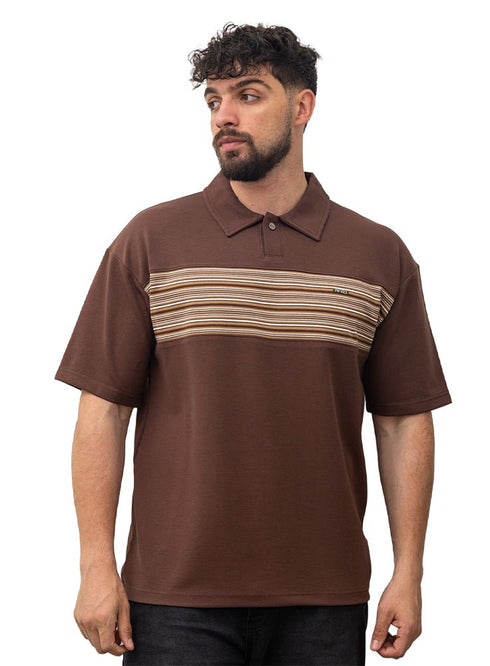 Brown Design 3063 NF - Polo Neck T-Shirt - Khotwh
