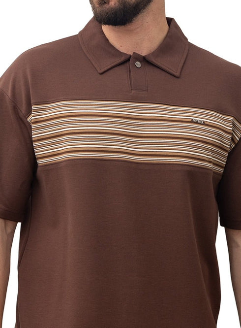 Brown Design 3063 NF - Polo Neck T-Shirt - Khotwh