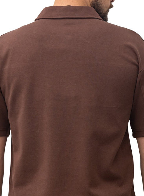Brown Design 3063 NF - Polo Neck T-Shirt - Khotwh