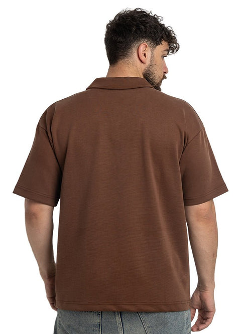 Brown Design 3070 NF - Polo Neck T-Shirt - Khotwh