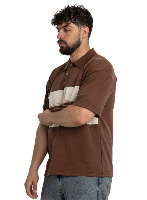 Brown Design 3070 NF - Polo Neck T-Shirt - Khotwh