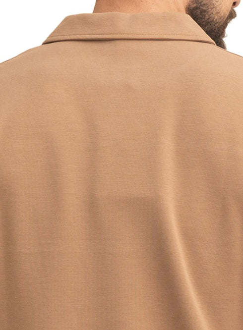 Brown Design 3076 NF-Polo Neck T-Shirt - Khotwh