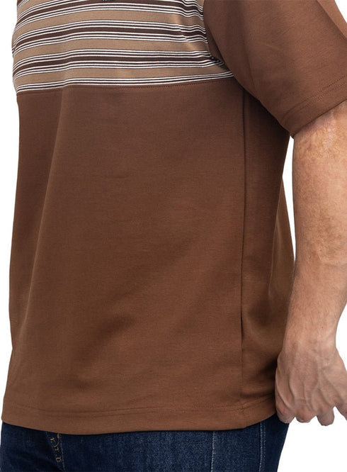 Brown Design 3081 NF-Polo Neck T-Shirt - Khotwh