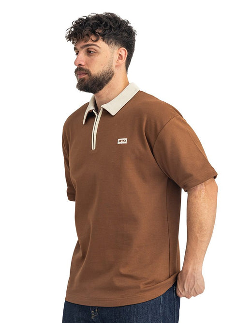 Brown Design 3082 NF-Polo Neck T-Shirt - Khotwh