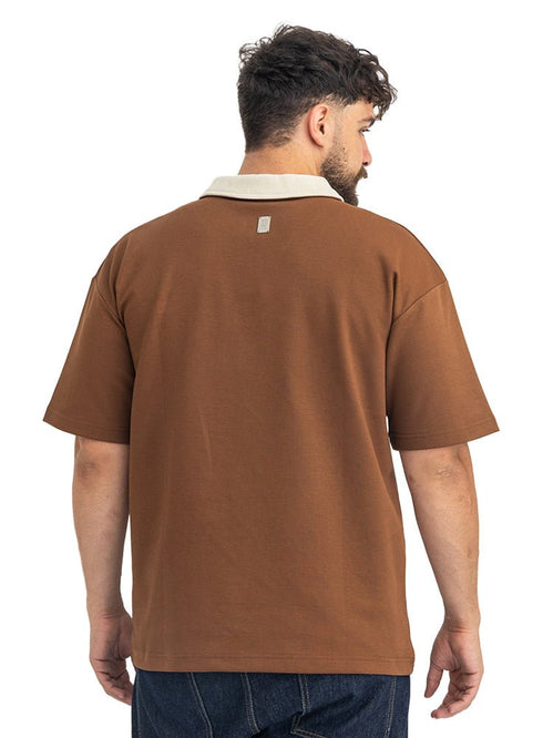 Brown Design 3082 NF-Polo Neck T-Shirt - Khotwh