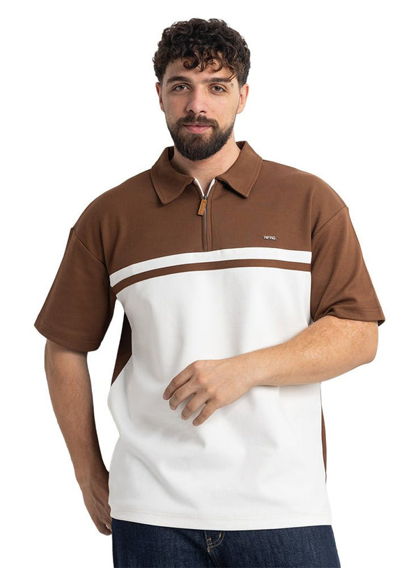 Brown Design 3090 NF-Polo Neck T-Shirt - Khotwh