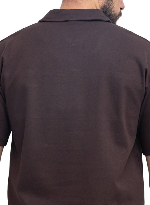 Brown Design 3093 NF-Polo Neck T-Shirt - Khotwh