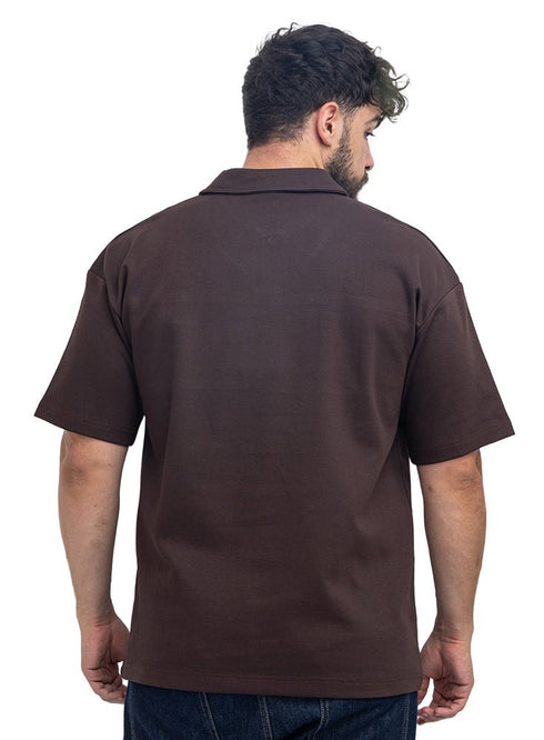 Brown Design 3093 NF-Polo Neck T-Shirt - Khotwh