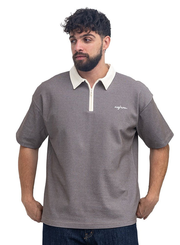 Brown Design 3095 NF-Polo Neck T-Shirt - Khotwh