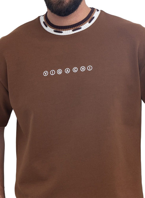 Brown Design 4041 NF-Round T-Shirt - Khotwh