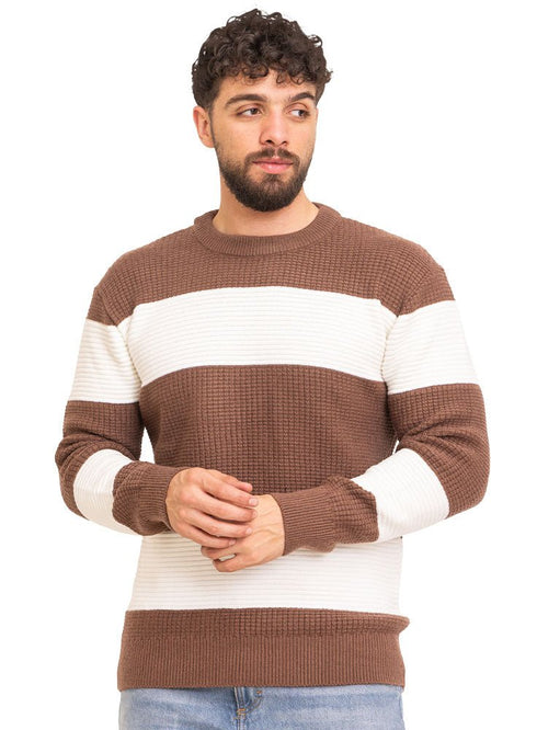Brown - Design 7016 VIG - Round Pullover - Khotwh