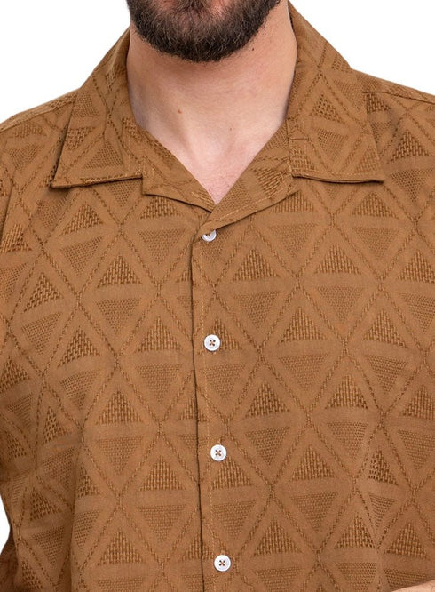 Brown Design 9014Shirt - Khotwh