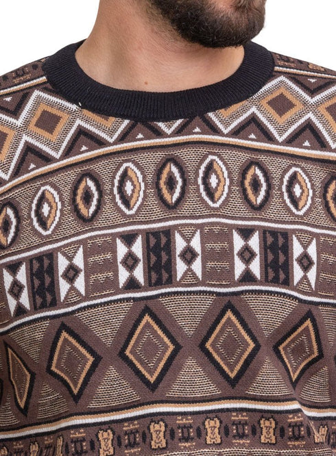 Brown - Design p2241 PF - Round Pullover - Khotwh