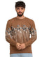 Brown - Design120 - 1 Br - Striped Pullover - Khotwh