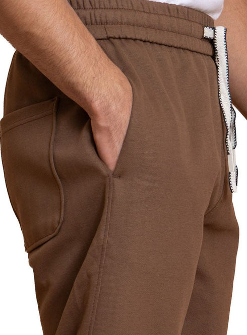 Brown Elastic - Winter Wide Leg - Khotwh