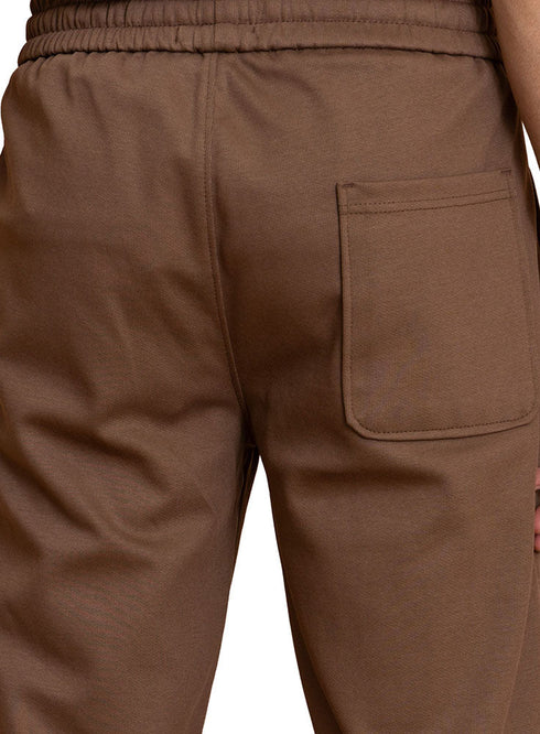 Brown Elastic - Winter Wide Leg - Khotwh