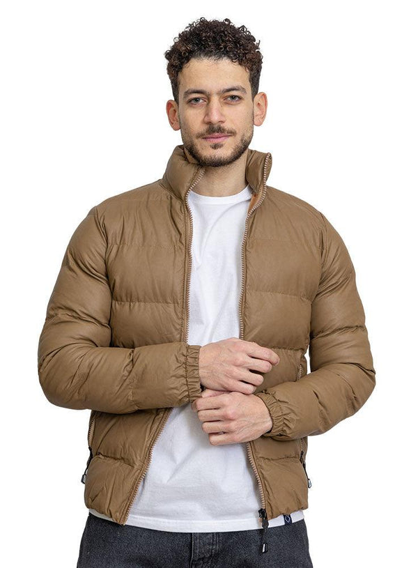 Brown F - Leather Jacket - Khotwh