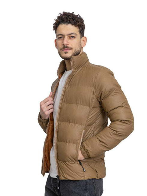 Brown F - Leather Jacket - Khotwh
