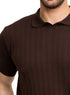 Brown F - Polo Neck Pullover - Khotwh