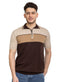 Brown F - Zipper Polo Knit T-Shirt - Khotwh