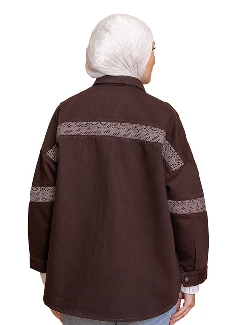 Brown Gabardine Jacket 3 - Khotwh