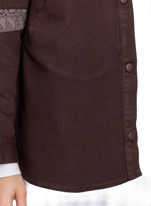 Brown Gabardine Jacket 3 - Khotwh