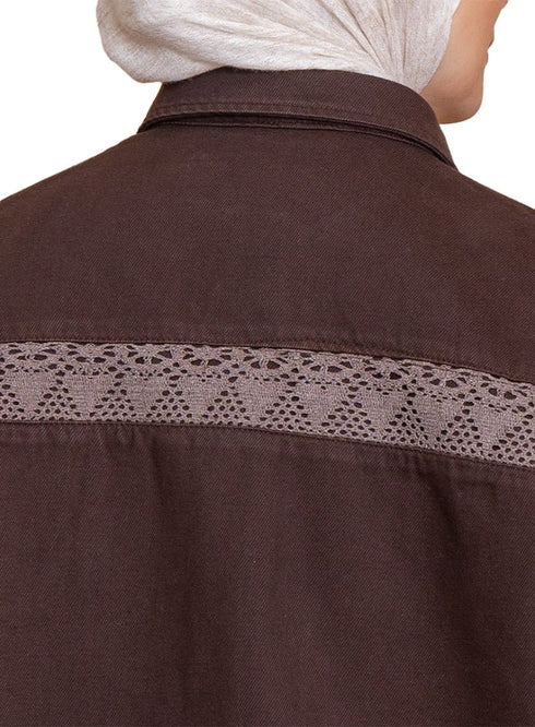 Brown Gabardine Jacket 3 - Khotwh