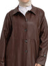 Brown - GS-Leather Coat - Khotwh