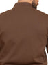 Brown High Neck Sweater - Khotwh