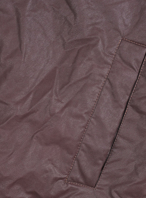 Brown Leather Jacket 2 - Khotwh