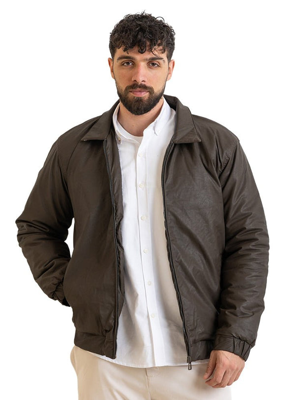 Brown Leather Jacket 2 - Khotwh