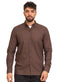 Brown Linen Shirt - Khotwh