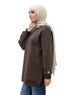 Brown Long V - Over Size Sw - Round - Khotwh