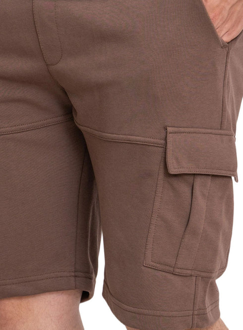 Brown Melton Cargo Short - Khotwh